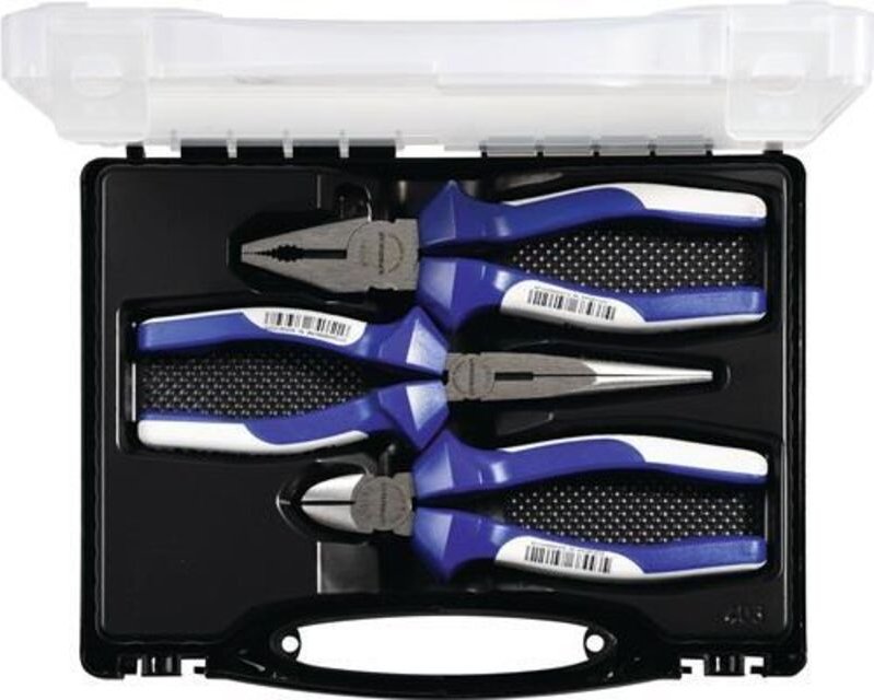 Zangensatz Inhalt 3-teilig verchromt Kunststoffkoffer