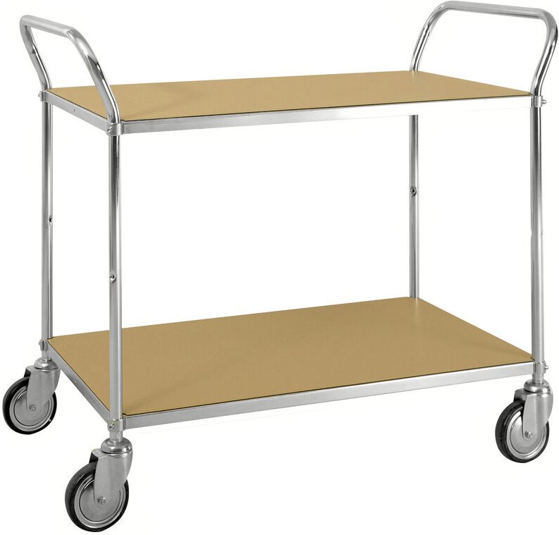 Kongamek ESD-Etagenwagen mit 2 Schiebegriffen und 2 Etagen 900x540mm Ladefläche ohne Bremse