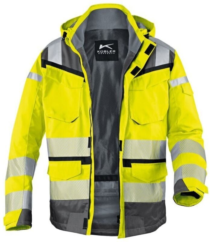 Kübler Wetterjacke reflectiq sympatex psa 2 warngelb/anthrazit Gr. s