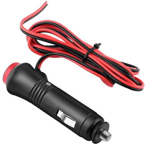 Aiperq - Zigarettenanzünder-Adapter, 1,5 m Autosteckdose 12 V-24 v Kunststoff + Metallstecker für Automobile