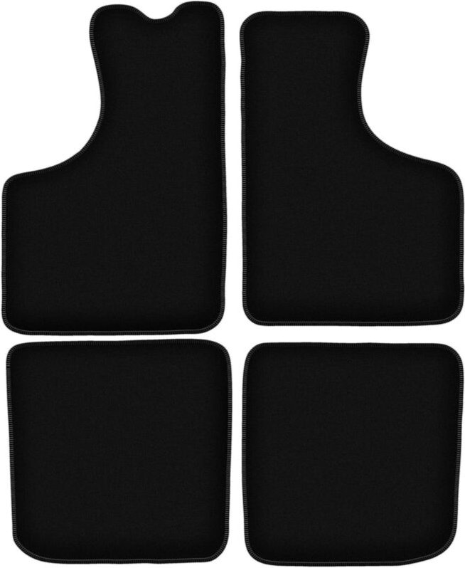 BASIC schwarze Veloursmatten für: Skoda 105 / 120 / 130 Limousine (1976-1990)