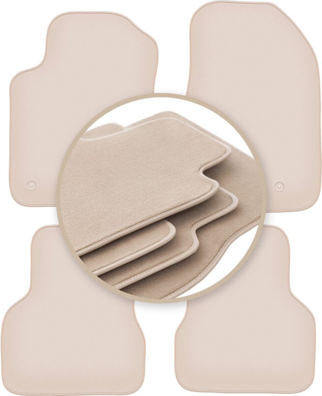 Beige PREMIUM-Matten für: Alfa Romeo Giulietta Fließheck 2010-2020