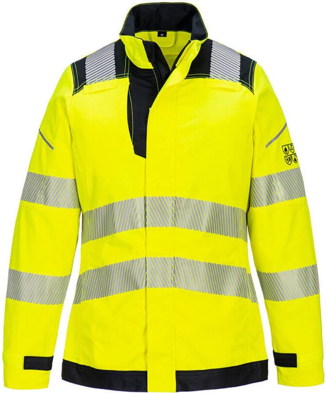 Arbeitsjacke Damen PW3 FR Hi-Vis Gelb/Schwarz S