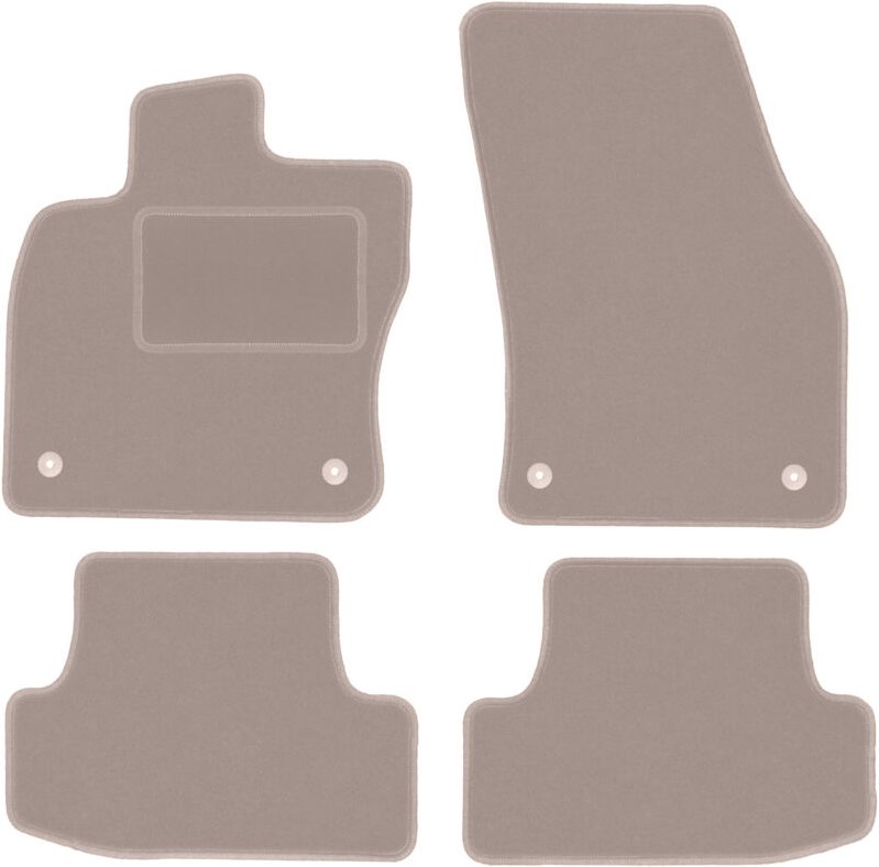 Beige Velours-Fußmatten für: Audi Q2 Crossover (2016-)