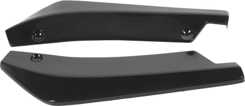 Ej.life - Heckstoßstangen-Lippenspoiler, Anti-Kratz-Schutz für Auto, Universell, Glänzend Schwarz