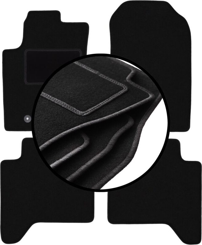 Velours-Fußmatten-Set für: Ford Ranger Pickup (2012-2019)