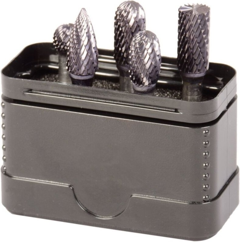 Projahn Frässtifte HM 5-tlg. TiAlN-Beschichtung Form B, C, D, E, G Kopf 9,6 mm