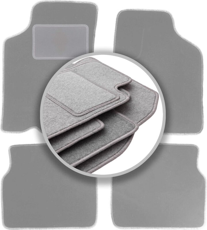 Graue Fußmatten für: Kia Sephia I Limousine (1994-1997)