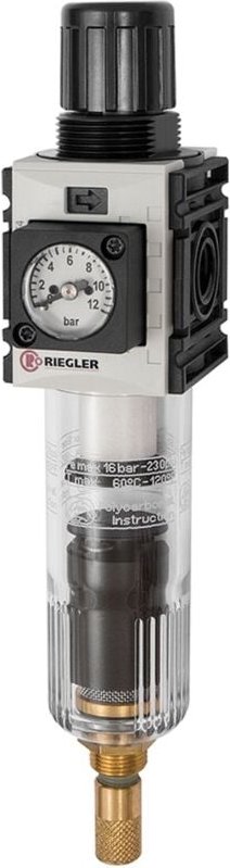 Filterregler »FUTURA-mini«, pc-b., Kompaktmano, va, g 1/4, 0,1-4 - Riegler