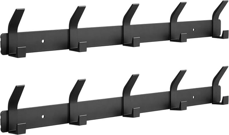 Sollbry - Stück Wandgarderobe, Wandgarderobe mit 5 Haken, Wandgarderobe aus Edelstahl, Kleiderhaken für Schlafzimmer, Ba...