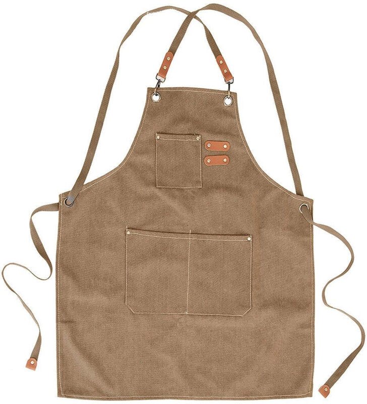 Tied kitchen apron