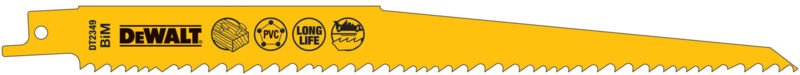 Säbelsägeblatt bim Holz 228 mmk DT2349-QZ 5 Stk - Dewalt