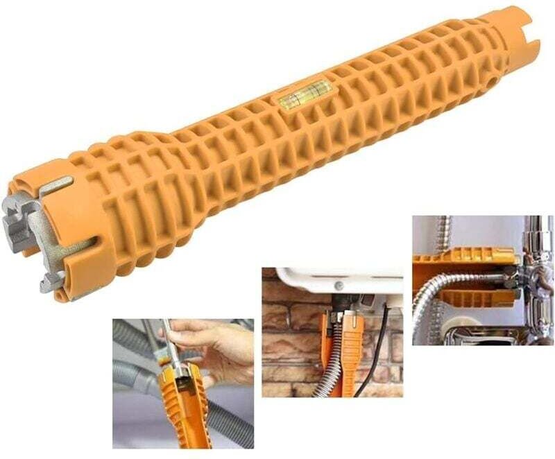 Odipie - Wasserhahnschlüssel, Rohrschlüssel aus verstärktem Nylon und Aluminiumlegierung, multifunktionaler Mischer-Wasc...