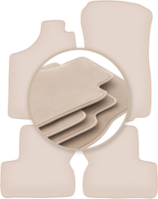 PREMIUM beige Matten für: Opel Astra F Fließheck, Limousine, Kombi, Cabrio 1991-2002