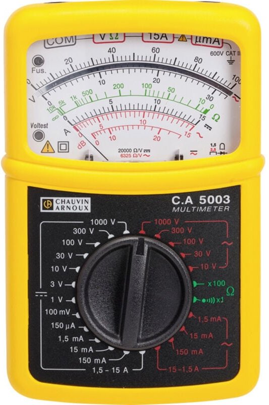 C.a 5003 Hand-Multimeter analog cat iii 600 v - Chauvin Arnoux
