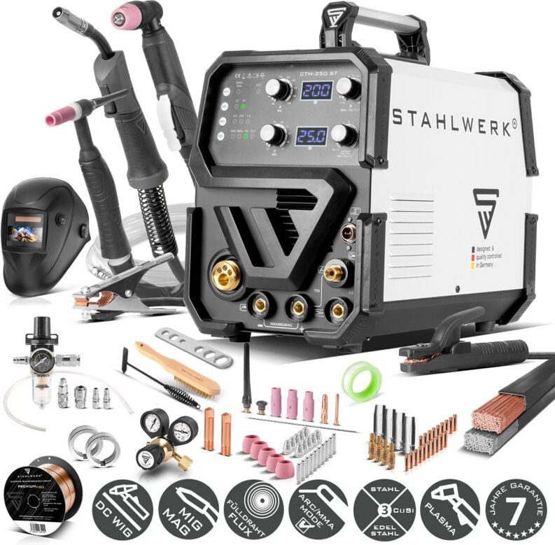 4 in 1 Kombi-Schweißgerät CTM-250 st Vollausstattung - Stahlwerk