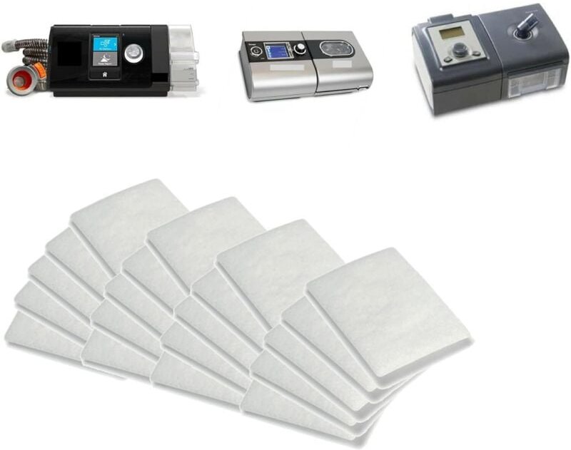 CPAP-Filter, Premium-Einweg-Ersatzfilter für ResMed AirSense 10, AirCurve 10, S9, AirStart CPAP-Geräte, 50er-Pack