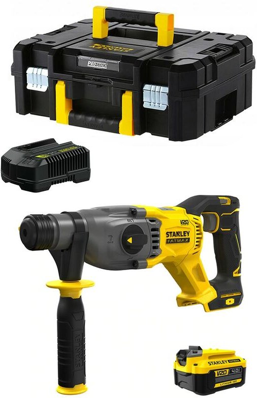 Stanley - Kombihammer FatMax SFMCH900M1T (1 x 4,0 Ah + Ladegerät + tstak ii)