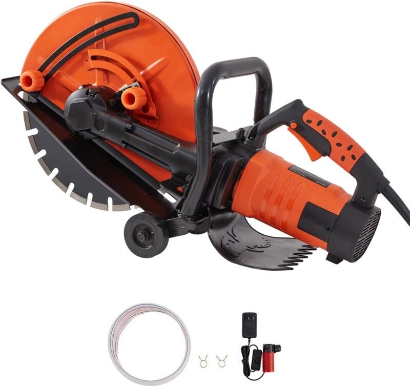 Thumbnail - Mophorn - Elektrische Betonsäge, 16 Zoll, 3200 w, 15 a Motor, 6 Zoll einstellbare Schnitttiefe, Nassscheibe, für Stein, ...