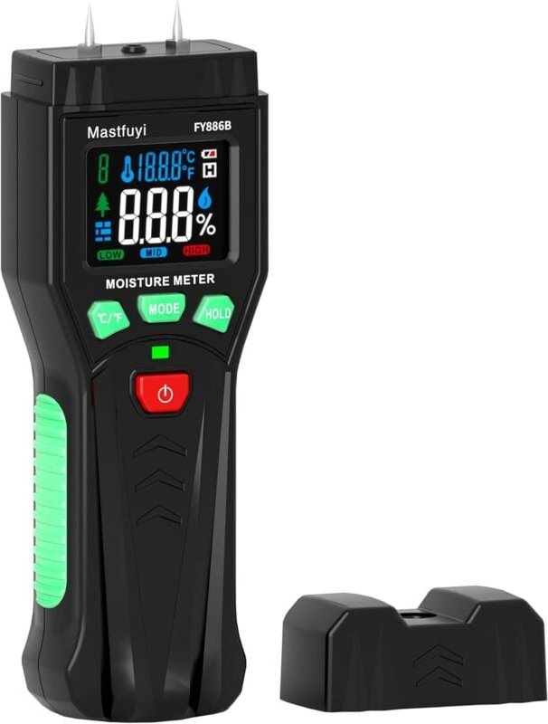 Feuchtigkeitstester, Stift-Feuchtigkeitsdetektor, Farb-LCD-Display mit visuellem Alarm, kann schnell den Feuchtigkeitsge...