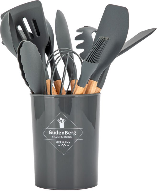 Set Mit 12 Küchenutensilien Im Ständer E-6289