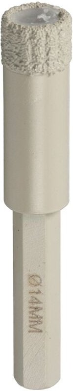 Klingspor DB 600 F Bohrkronen, 6 x 32 mm 1 Segmente 10 mm, geschlossener Rand 1/4 Bit, sechskant