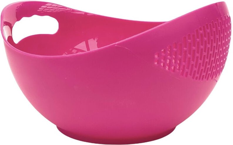 Schüssel mit Sieb Kunststoff 521 Pink Nudelsieb Küchensieb Waschschüssel Abtropfsieb Salatschüssel Spülmaschinenfest