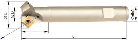 Fasenfräser 45Grad Z3 Innenkühlung D25mm für SOMT09