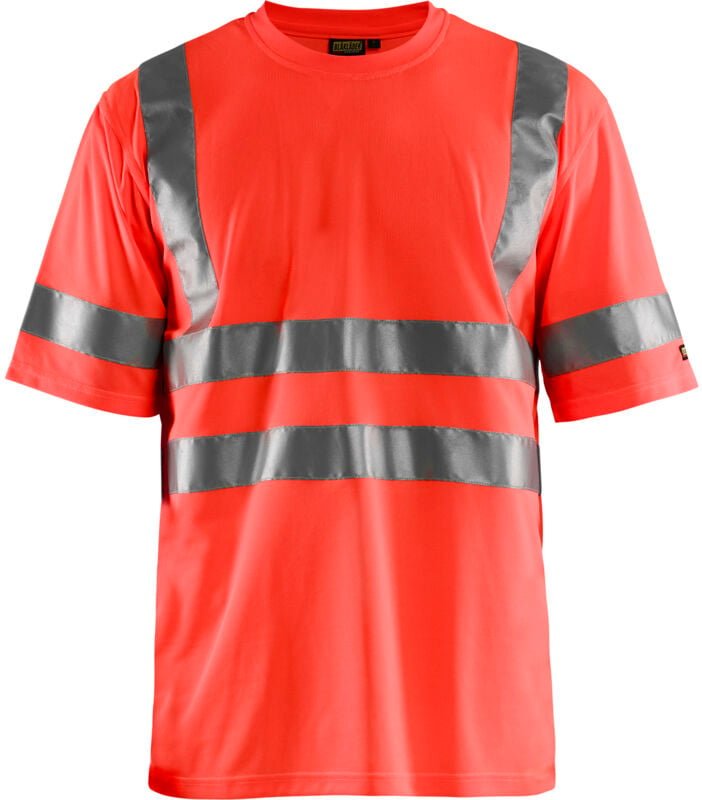 Hochsichtbares Arbeitsshirt 3413 - Neonrot XXXL
