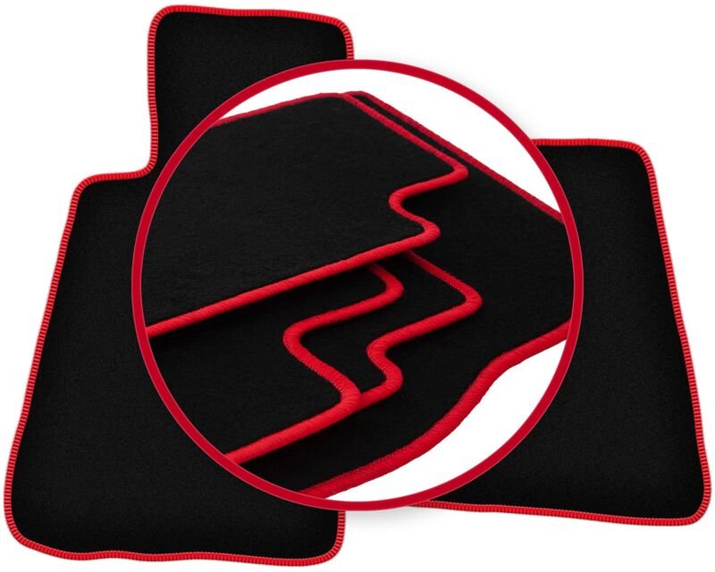 CARLUX-RED Autofußmatten für: Smart Roadster Roadster (2002-2005)