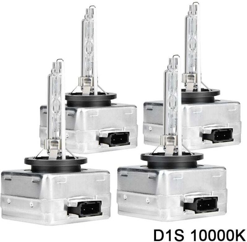 D1S 10000k HID-Xenon-Glühbirne, LED-Ersatzlampe für 12V 35W Autoscheinwerfer, 4er-Pack - Ulisem