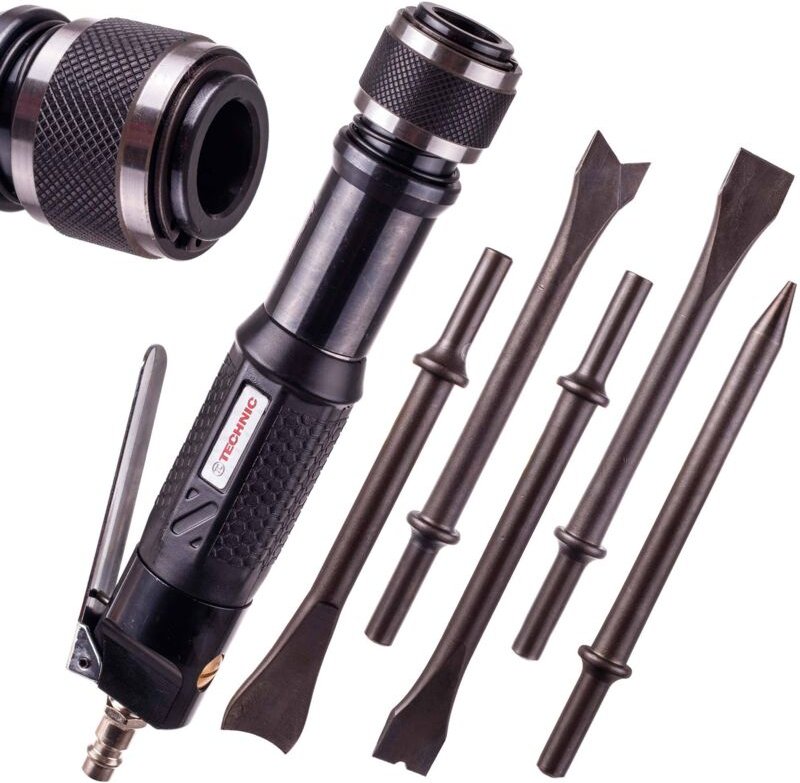 AT-2090S gerader Drucklufthammer + Bits 5-tlg.