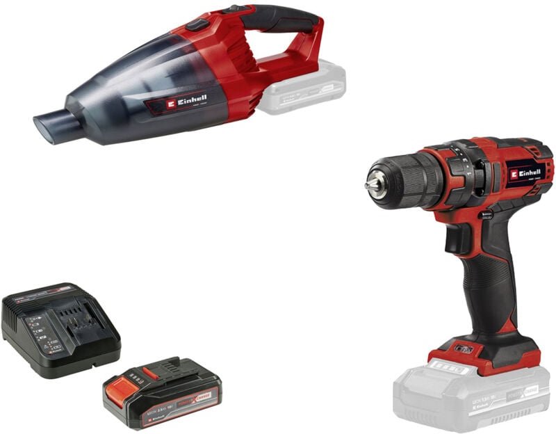 Tc-cd 18/35+TE-VC 18 (1x2,5Ah) 4326596 Werkzeugset Akkugeräte - Einhell