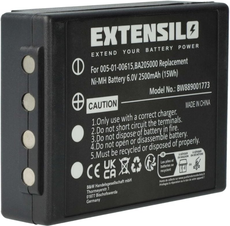 Thumbnail - Extensilo - Akku kompatibel mit Putzmeister Linus 6, Technos Industrie-Funkfernsteuerung Fernbedienung (2500 mAh, 6 v, N...