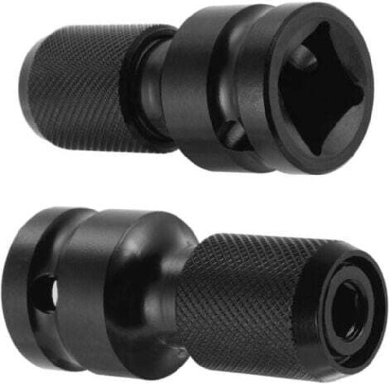 Thumbnail - 2er-Pack 1/2-Zoll-Vierkant-auf 1/4-Zoll-Innensechskant-Adapter, Schnellspannfutter-Konverter für Schlagratschenschlüssel...