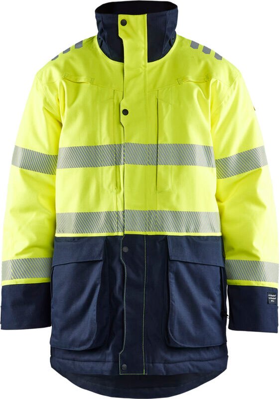 Arbeitsjacke Winter feuerhemmend 4527 - Neon Gelb/Navy L