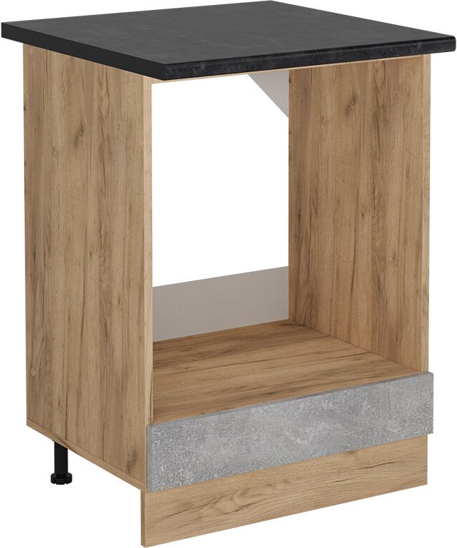 Vicco - Herdumbauschrank R-Line, Beton, 60 cm , ap Anthrazit