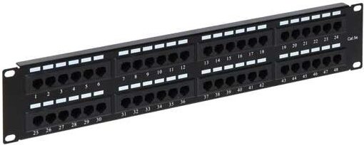 UTP 48 ports Patch panel für Rack-Kasten 19"