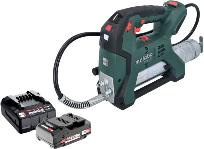 Metabo FP 18 LTX Akku Fettpresse 18 V 690 bar + 1x Akku 2,0 Ah + Ladegerät