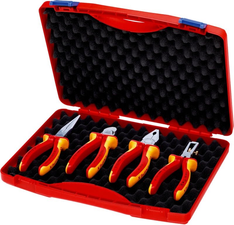 KNIPEX 00 20 15 Werkzeug-Box "RED" Elektro Set 1 4-teilig 275 mm