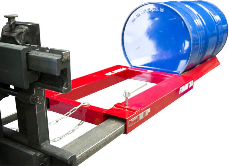 Manuvit Fixe Vorrichtung für Gabelstapler für das Handling von Metall-und Kunststofffässer