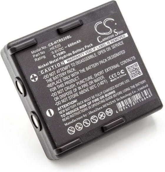 vhbw Akku kompatibel mit Hetronic FBH900, FBH300, Ergo, Nova Ergo, Nova Industrie-Funkfernsteuerung Fernbedienung (600 m...