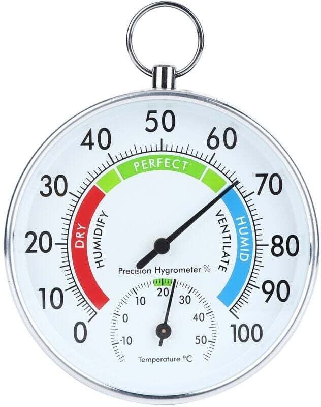 Wandhängendes Innenthermometer und Hygrometer, Temperatur- und Feuchtigkeitsmessgerät für Zuhause, Lager und Büro, von D...