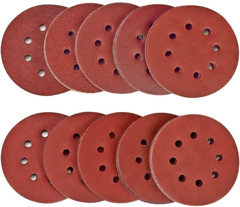 100 Stück Schleifscheiben, Schleifscheiben, Körnung 40/80/120/180/320/600/800/1000/1500/2000, 125 mm Größe, ideal zum Sc...