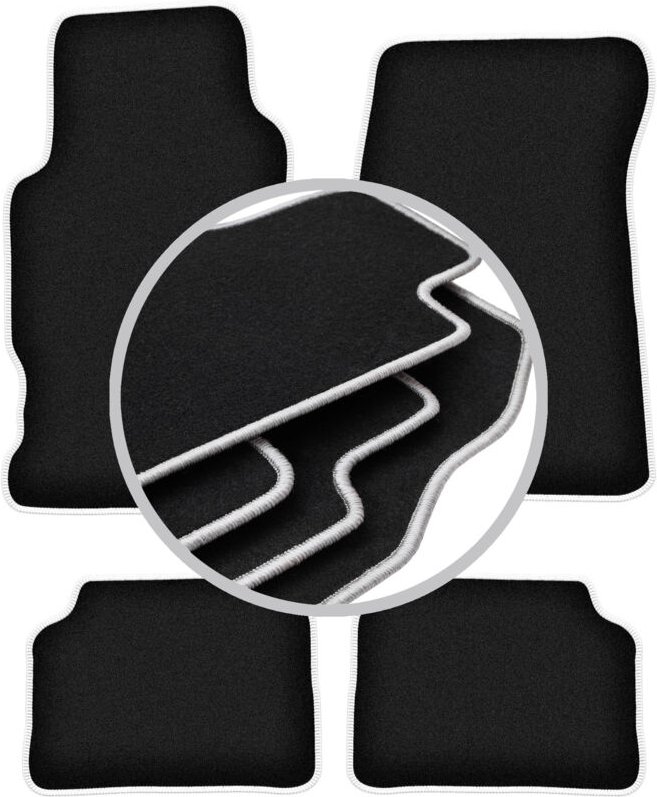 CARLUX-SILVER Autofußmatten für: Honda Legend II Coupé (1991-1996)