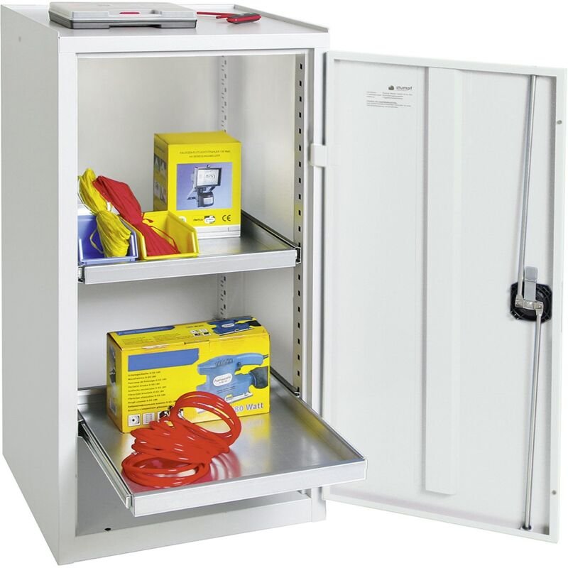 Stumpf - Werkzeug- und Materialschrank Serie 3000 lichtgrau + 2 Auszugsböden - 3001507