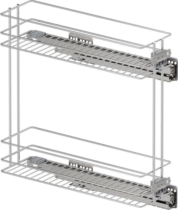 Vauth-Sagel VS SUB Slim Drahtkorb Classic - Rack Unterschrankauszug für KB 200mm - Korbablage aus Stahldraht, Stahl chro...
