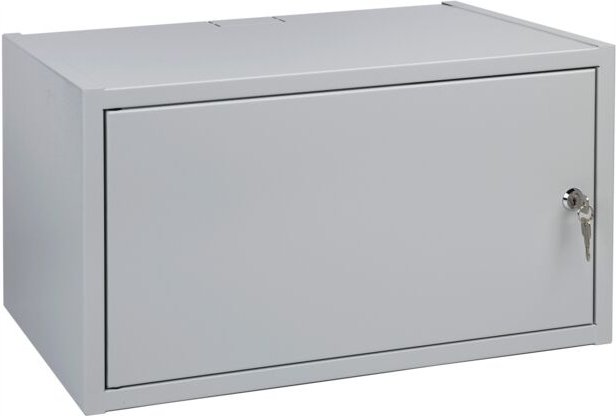 LC 19 6HE Schrank (18-2039) Metalltür 350 mm RAL 7035 innen seidenmatt RACK VERSTELLBARES SCHARNIER