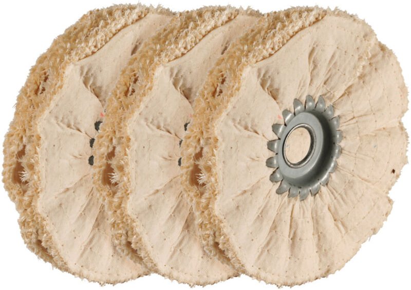 Sisal-Tuchring-Set, 3-teilig, mit Imprägnierung zum Vorpolieren, Ring-⌀ 100 mm 3 Stk - Osborn