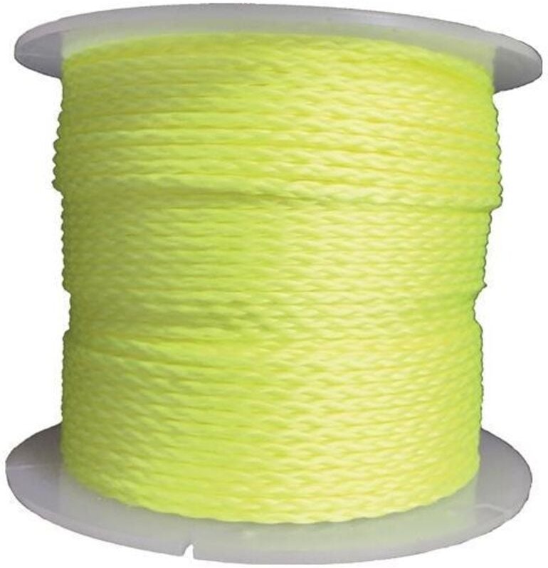 Overmann - Pflastererschnur Länge 100 m ø 2 mm 60 kg Polypropylen gelb, fluoreszierend